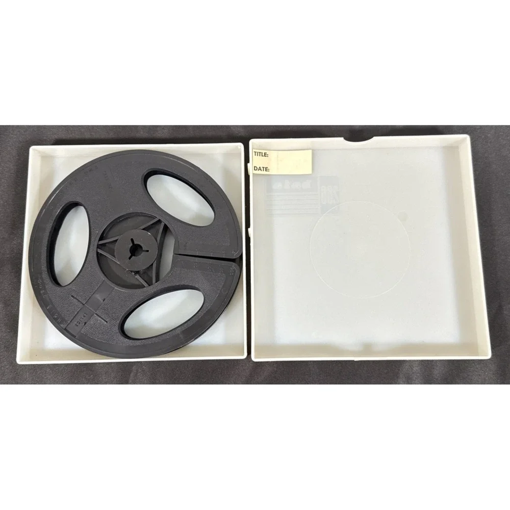 Baia Movie Reels Dual 8mm 200 Ft Black Plastic Vintage Film Storage Case New